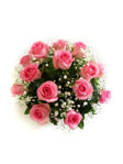 Arrangement of roses in box