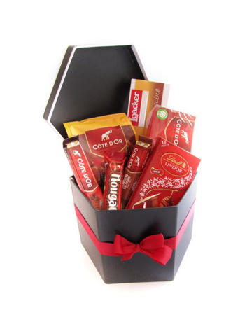 Cote d'or, lindt and loacker in gift box