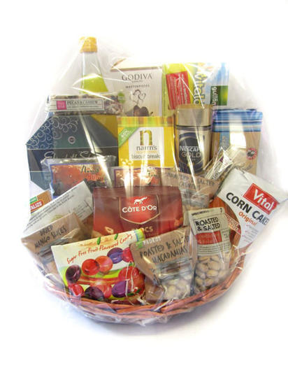 Health goodies in basket