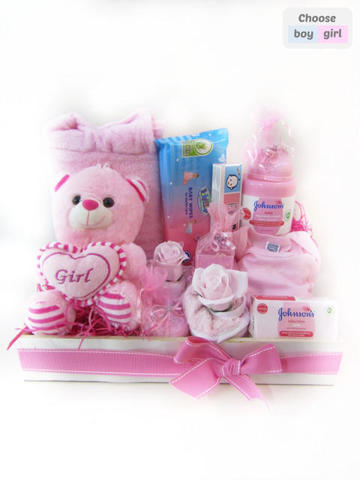 Precious baby girl gift hamper