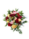 Bridal bouquet with variety of flowers