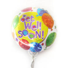 Get well soon multi colour balloon