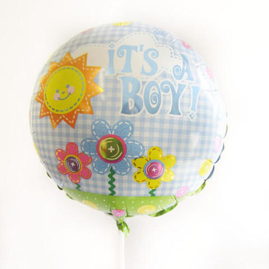 It's a boy flower garden balloon