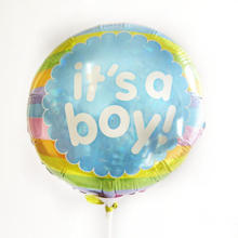 It's a boy rainbow balloon