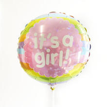 It's a girl rainbow balloon
