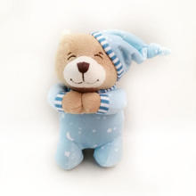 Blue praying bear 21cm
