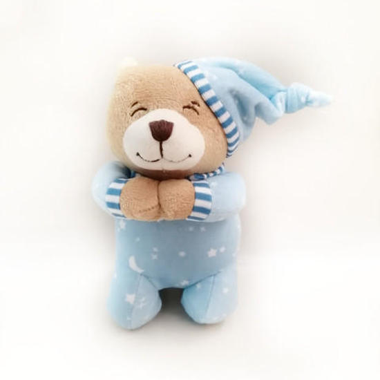 Blue praying bear 21cm